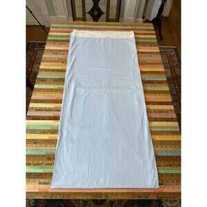 Vintage Cannon Combspun Percale Full Flat Top Sheet Blue Ditsy Floral Roses